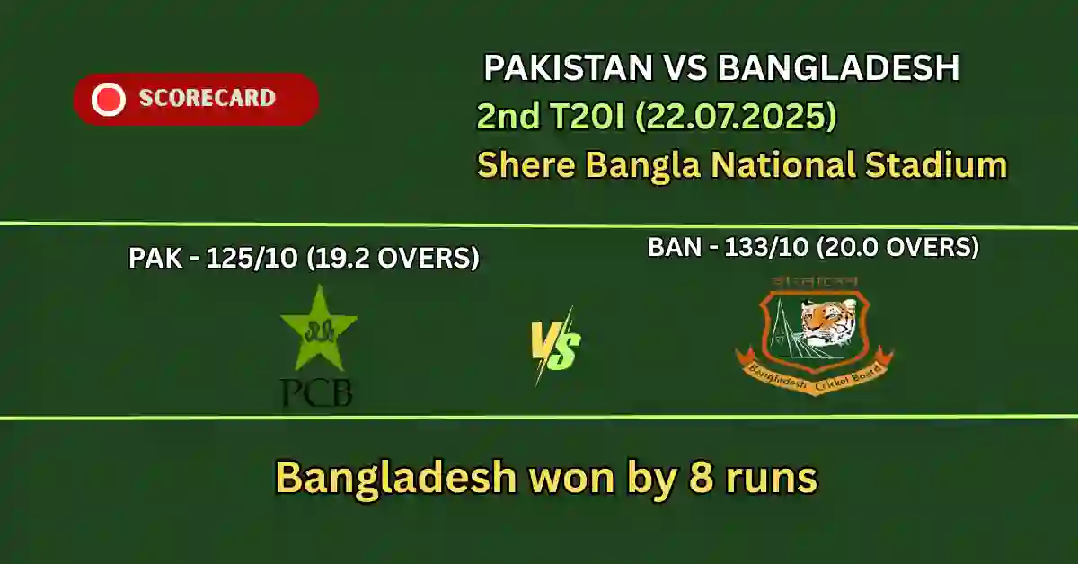 बांग्लादेश बनाम पाकिस्तान