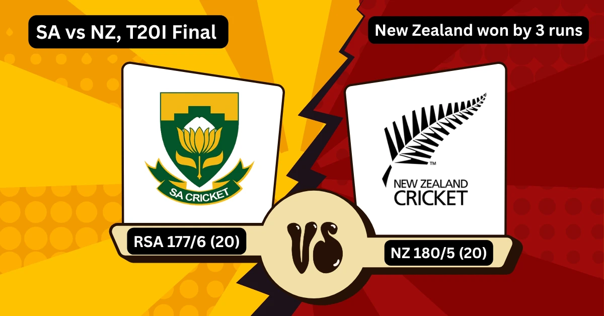 न्यूज़ीलैंड बनाम दक्षिण अफ्रीका टी20