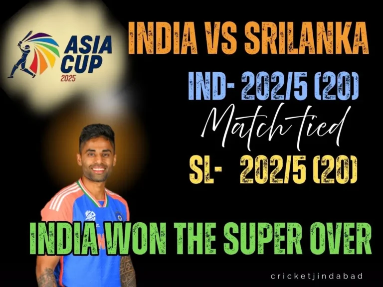 भारत ने सुपर ओवर में श्रीलंका को हराया.